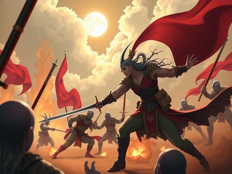 Anise Warrior King Epic Battle Scene